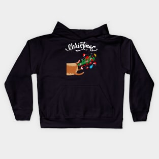 Ugly Christmas Matching Sweater. Part 2. Kids Hoodie